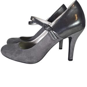 Worthington Suede Gray MaryJanes 8.5M Cushion For Comfort Acedemiacore